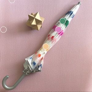 kids rainbow polka dot umbrella